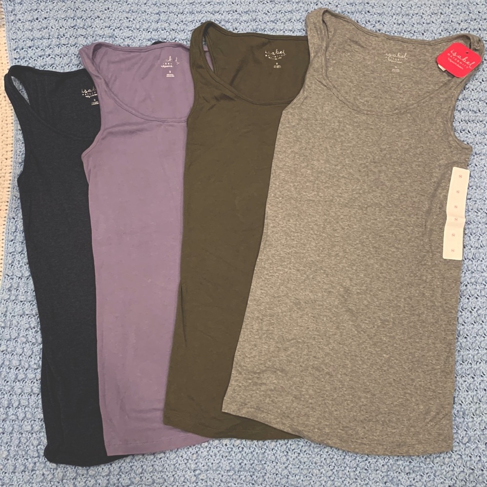 Lot of 4 Isabel Maternity tank tops